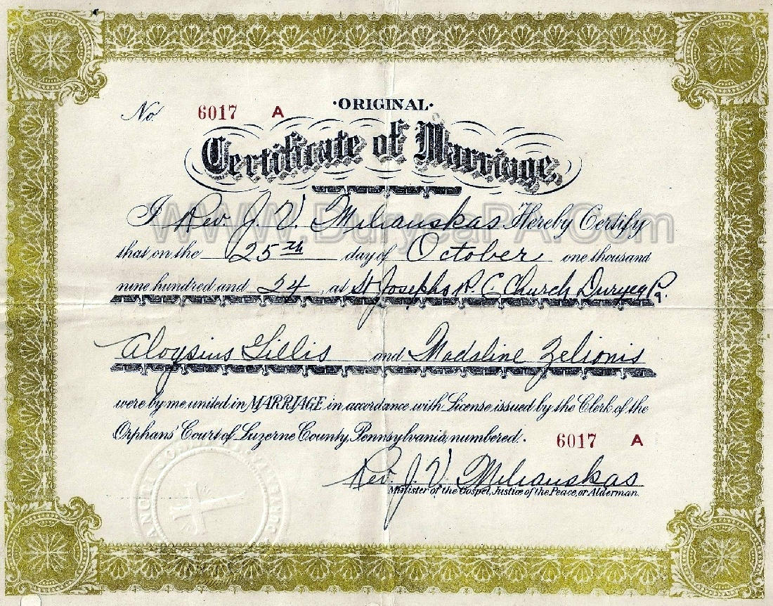 Are a Marriage License and Certificate the Same?